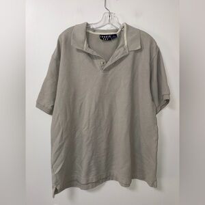 Trader bay gray/green vintage polo men’s XL 100% cotton